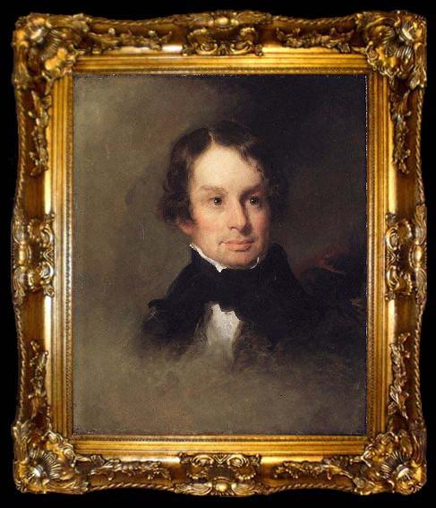 framed  Charles Loring Elliott Henry Wadsworth Longfellow, ta009-2